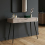 Стіл туалетний Perfect Home Ланте / Lante 1S/100 з 1 шухлядою і чорними ніжками Беж (PFH-091170) - фото 1