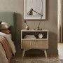 Тумба прикроватная Perfect Home Форест / Forest S54 с 1 ящиком Беж песочный/пихта сканди (PFH-091486) - фото 1