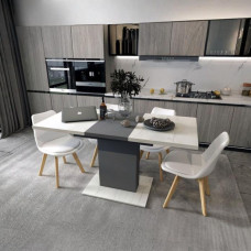 Комплект стільців на кухню Doros Бін (2 шт.) 49х43х84 см Білий (DRS-011397)