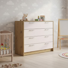 Комод Doros Ронди Дуб Артизан/Кашемир 4 ящика 100х40х82 (DRS-011782)