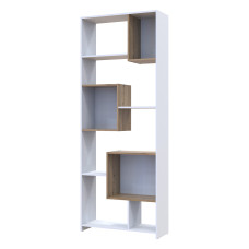 Етажерка Висока Doros B1S Білий/Дуб евок 81х30х210 (DRS-011565)