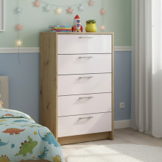 Комод Doros Ронди Дуб Артизан/Кашемир 5 ящиков 60х40х100 (DRS-011784)