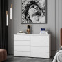 Комод Doros Рон 8 Білий 8 Ящиків 130х38х81 (DRS-011774) - фото 1