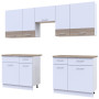 Кухня модульна Лея Doros 260х60х250 см Білий/Дуб сонома (DRS-011380) - фото 2
