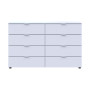 Комод Doros Рон 8 Білий 8 Ящиків 130х38х81 (DRS-011774) - фото 2