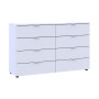 Комод Doros Рон 8 Білий 8 Ящиків 130х38х81 (DRS-011774) - фото 6