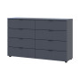 Комод Doros Рон 8 Графіт 8 Ящиків 130х38х81 (DRS-011775) - фото 4