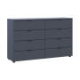 Комод Doros Рон 8 Графіт 8 Ящиків 130х38х81 (DRS-011775) - фото 6