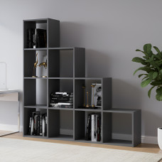 Стеллаж Doros Степ 4х4 Графит открытый 136.2х28.8х140.7 (DRS-011769)