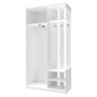 Прихожая с зеркалом Doros City One Door 110х45х210 см Белый (DRS-011404) - фото 4