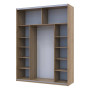 Шафа-купе Doros G-Caiser Дуб Евок 1 ДСП / 1 зеркало 180х60х240 (80737749) - фото 6