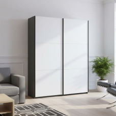Шафа-купе Doros G-Caiser Графіт/Білий 2 ДСП / 3 частини 180х60х240 (DRS-011729)