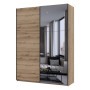 Шкаф купе Doros G-Caiser Дуб Евок 1 ДСП / 1 зеркало 180х60х240 (DRS-011578) - фото 1