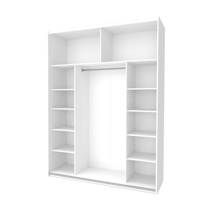 Шкаф-купе двухдверный Doros G-Caiser 180х60х240 см Белый/Дуб евок (DRS-011007)