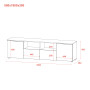 Тумба під ТВ Doros Рон 4 180х38х50 см Білий (DRS-011298) - фото 8