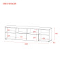 Тумба під ТВ Doros Рон 4 180х38х50 см Білий (DRS-011298) - фото 9