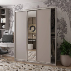 Шафа-купе Doros Сіті Лайт Кашемір 2 ДСП/1 дзеркало 180х60х225 (DRS-011805)