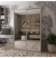 Шкаф купе Doros Сити Лайт Кашемир 2 Зеркала 150х45х225 (DRS-011799)