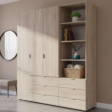 Шкаф для одежды Doros Гелар Дуб сонома 3ДСП с пеналом 176.2х49.5х203.4 (DRS-011921)