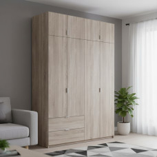 Шафа розпашна з антресоллю Doros Лукас 160х50х240 см Дуб Сонома  (DRS-011619)