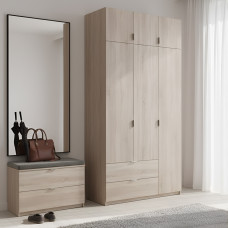 Шкаф распашной с антресолью Doros Лукас 120х50х240 см Дуб Сонома (DRS-011651)