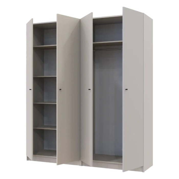 Комплект шаф для одягу з полицями Doros Промо (2 шт.) 180х48х204 см Кашемір (DRS-011466)