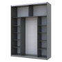Шкаф-купе двухдверный Doros G-Caiser 180х60х240 см Графит (DRS-011034) - фото 4
