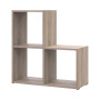 Стеллаж Doros Степ 2х2 Дуб сонома открытый 69х28.8х71.4 (41516155) - фото 4