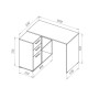Офісний стіл Doros T8 Білий/Графіт 100х83х75 (DRS-011891) - фото 15