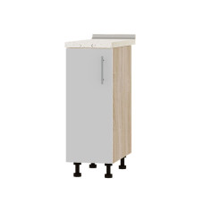 Кухонный модуль Оптима Низ Н83-300 Дуб Сонома/Нимфея Альба (Белый) (без столешницы) 300х461х820 мм (EVR-072839)