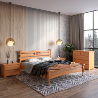 Полуторная кровать Mebigrand Даллас Ольха 120х190 см (MBG-1785)