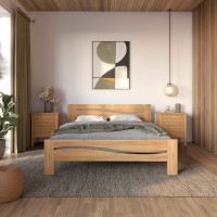 Полуторне ліжко Mebigrand Неаполь Горіх світлий 120х190 см (MBG-2185)