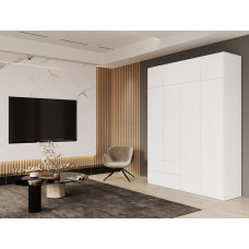 Шафа розпашна з антресоллю Doros Лукас 180х50х240 см Білий (DRS-011191)