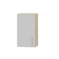 Кухонный модуль Оптима Верх В01-400 Дуб Сонома/Нимфея Альба (Белый) 400х296х720 мм (EVR-071474)