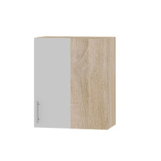 Кухонный модуль Оптима Верх В27-600 Дуб Сонома/Нимфея Альба (Белый) 600х296х720 мм (EVR-072959)