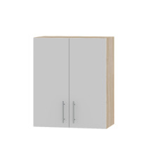 Кухонный модуль Оптима сушарка Верх В06-600 Дуб Сонома/Нимфея Альба (Белый) 600х296х720 мм (EVR-071544)