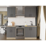 Кухня модульна Эверест Оптима набор №2 Графит 2 м (без столешницы) (EVR-5698) - фото 1