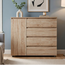 Комод Еверест КЛ-3 Лайт (телескопічні) 105х38х93 см Дуб сонома (EVR-4643)