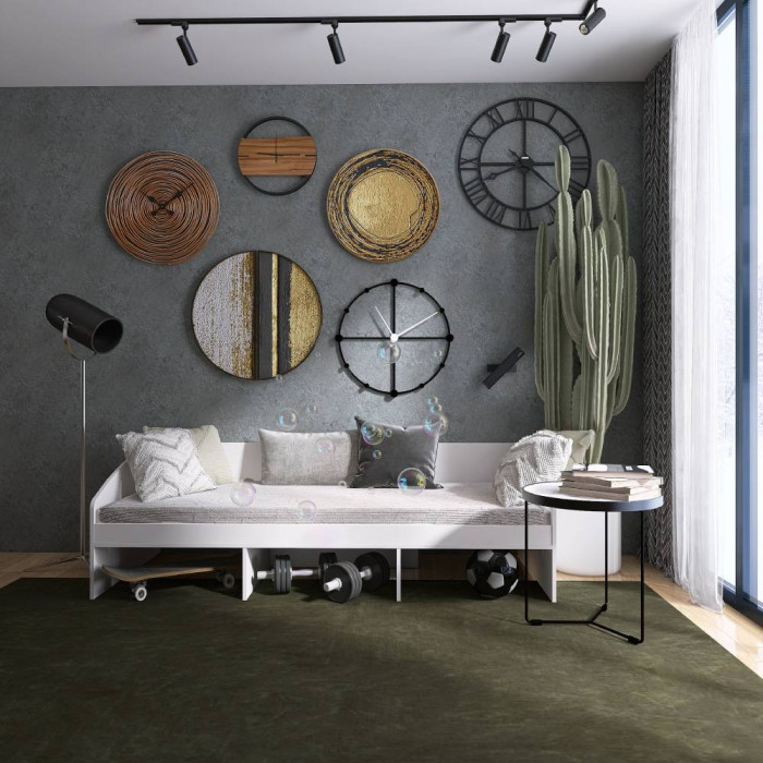 Ліжко односпальне (без ящиків) Еверест Комфорт 3 193х84х59  см Німфея Альба (білий) (EVR-071221)