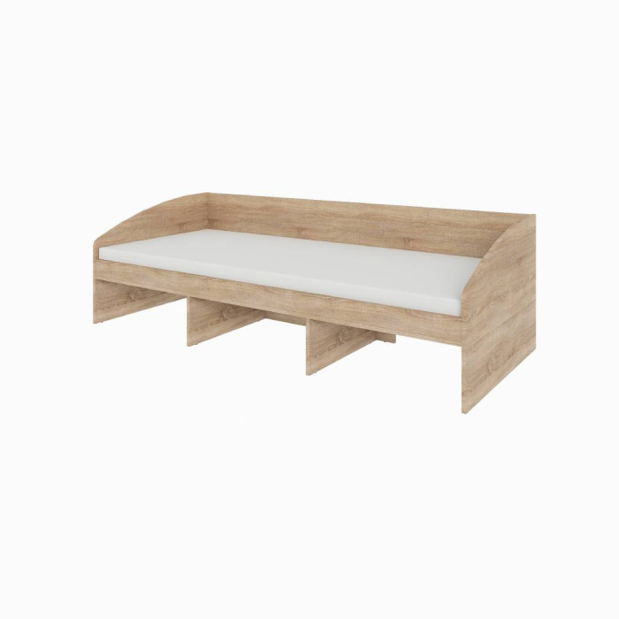 Ліжко односпальне (без ящиків) Еверест Комфорт 3 193х84х59 см Дуб сонома (EVR-071222)