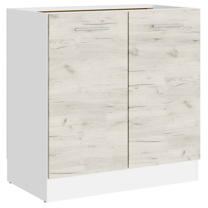 Кухонный модуль нижний Эверест Эко 800 дуб крафт белый/белый (без столешницы) 80х46х82 см (EVR-071024)