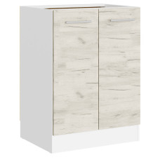 Кухонний модуль нижній Еверест Еко 600 дуб крафт білий/білий (без стільниці) 60х46х82 см (EVR-071025)