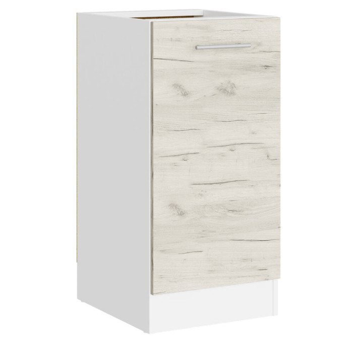 Кухонный модуль нижний Эверест Эко 600 дуб крафт белый/белый (без столешницы) 60х46х82 см (EVR-071025)