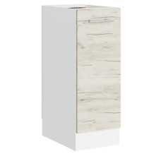 Кухонний модуль нижній Еверест Еко 300 дуб крафт білий/білий (без стільниці) 30х46х82 см (EVR-071028)