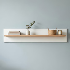 Полка настенная Эверест Нордик-1000 Белый/Дуб крафт золотой (EVR-5523)