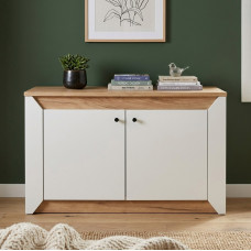 Тумба 2-х дверная закритая Эверест Нордик-980 98х38х53 см Белый/Дуб крафт золотой (EVR-5525)