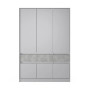 Шафа розпашна для одягу з висувними шухлядами (полиці - штанга) Эверест Стайл-1400 140х53х203 см Кашемір/Бетон (EVR-071164) - фото 4
