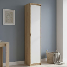 Шафа-пенал закрита Еверест Сіті-400 Дуб сонома/Білий (EVR-071094)