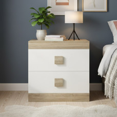 Тумба біля ліжка Еверест Соната 50х38х50 сонома/білий (EVR-2075)