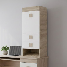 Шкаф-пенал надстройка Эверест Соната дуб сонома/белый (EVR-2278)
